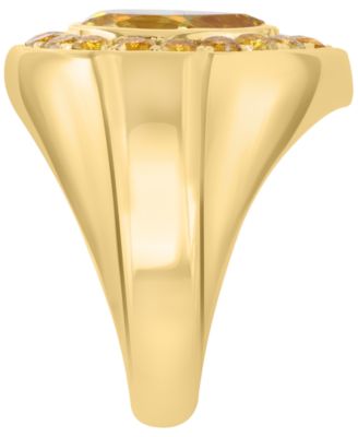 Citrine Ring (2-1/5 ct. t.w.) in 14k Yellow Gold Over Silver
