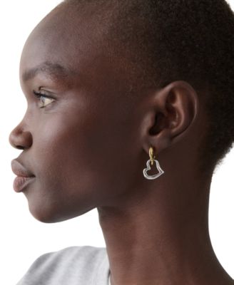 Amour Two-Tone Drop Earrings