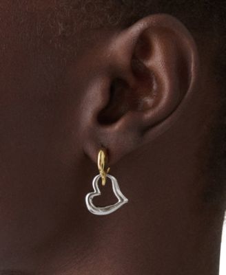 Amour Two-Tone Drop Earrings