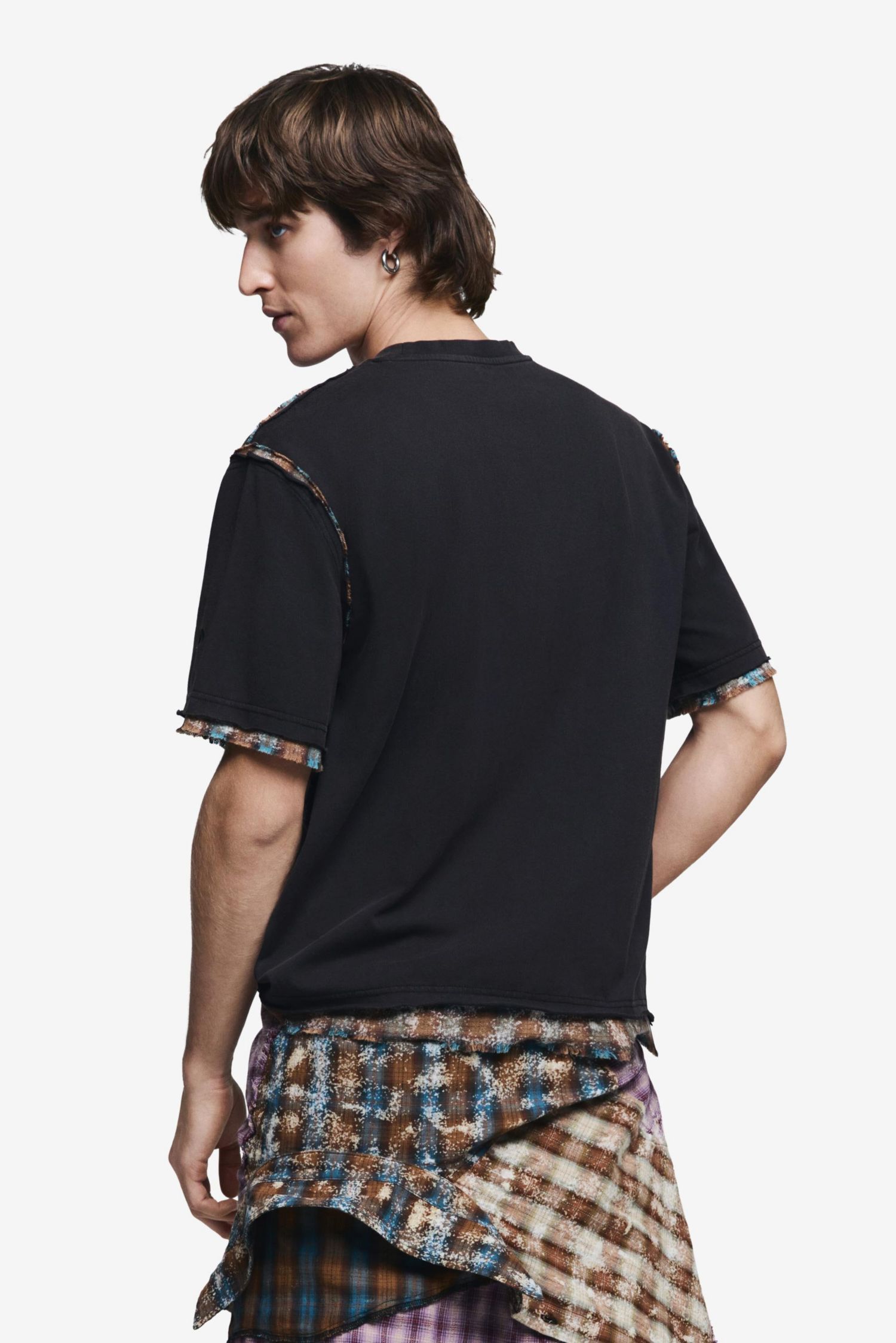 Men's Men s Short-Sleeve Seam Detail T-Shirt