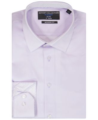 Men's 4-Way Front-Button Modern-Fit Dress Shirt