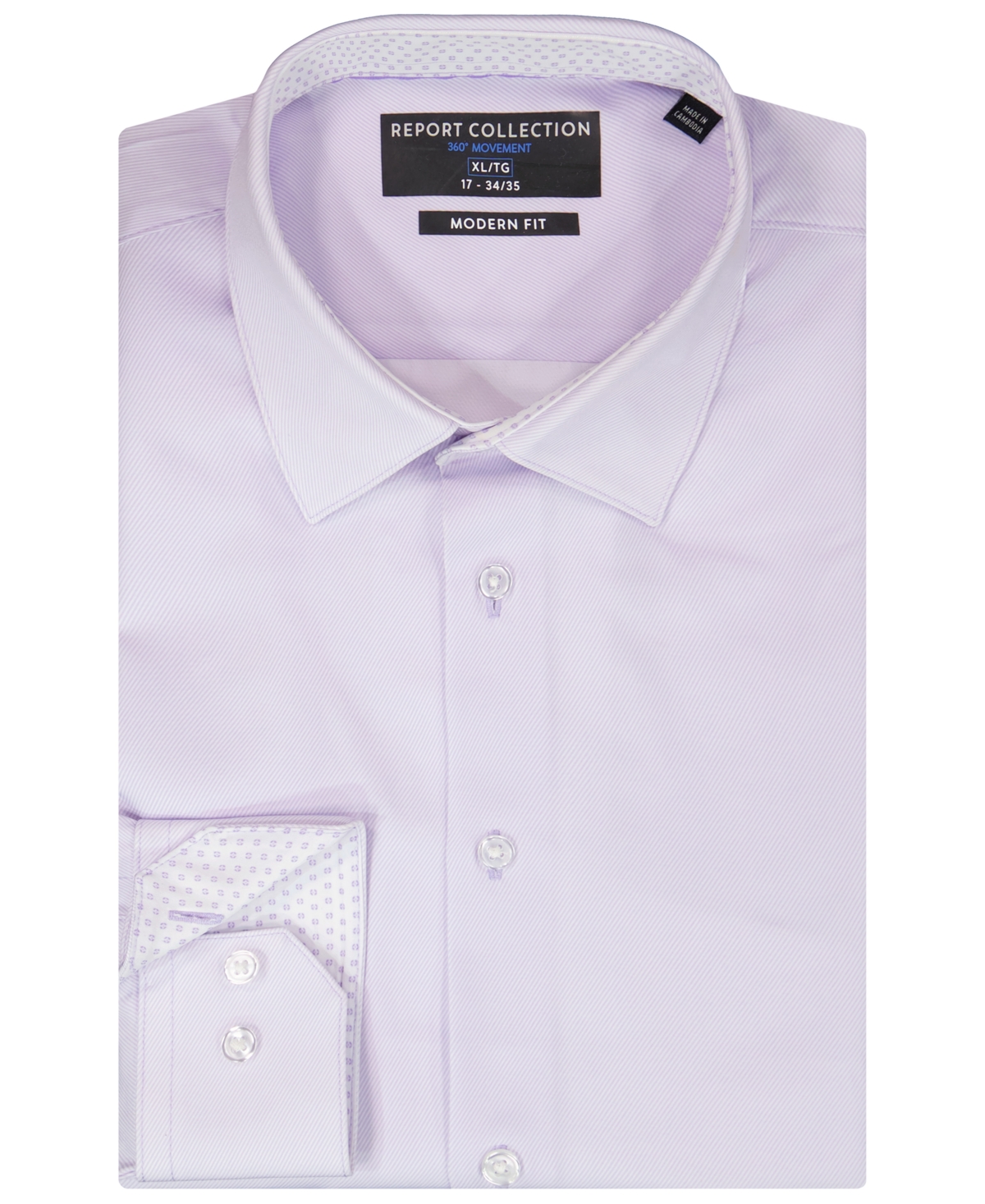 Report Collection Men's 4-Way Front-Button Modern-Fit Dress Shirt