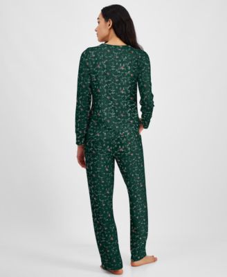 Women's 2-Pc. Printed Long-Sleeve Packaged Pajamas Set, Created for Macy's