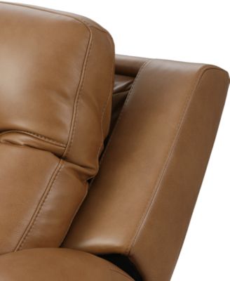 Alexandre Leather 2-Pc. Sofa with 2 Power Motion Recliners and 1 Console, Exclusively at Macy's