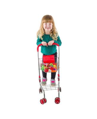 Hey Play Kids Shopping Cart with Pivoting Wheels