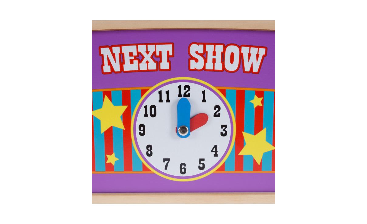 Hey Play Wooden Tabletop Puppet Theater for Kids