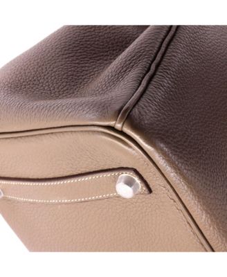 Pre-Owned HERMES  Birkin 35 Handbag Grey Togo with Palladium Hardware