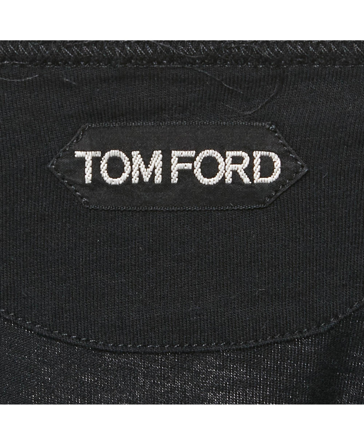 Pre-Owned Tom Ford Men's Black Cotton Knit Crew Neck T-Shirt