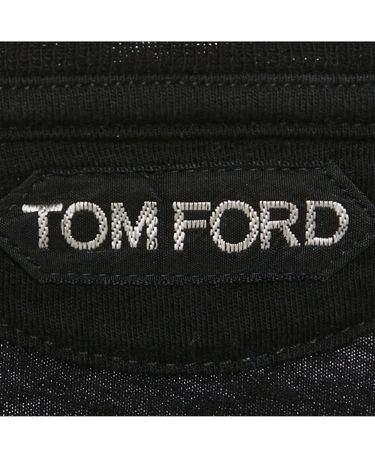 Pre-Owned Tom Ford Men's Black Cotton Knit Crew Neck T-Shirt