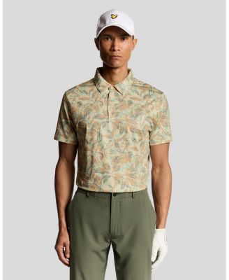 Men's Golf Digital Floral Polo Shirt