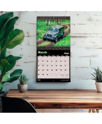 Jeep OFFICIAL | 2026 12 x 24 Inch (Hanging) Monthly Square Wall Calendar | Plastic-Free
