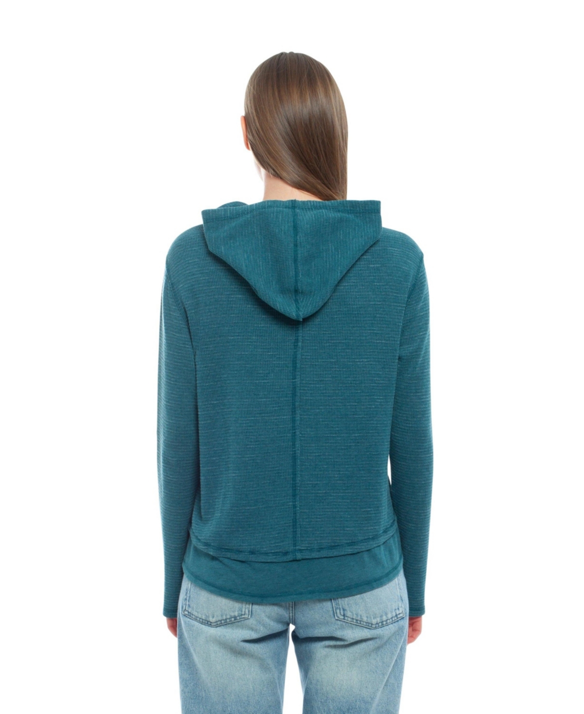 Wilt Clothing Women's Long Sleeve Double Peplum Hoodie