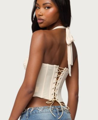 Women's Abigail Ruched Halter Corset