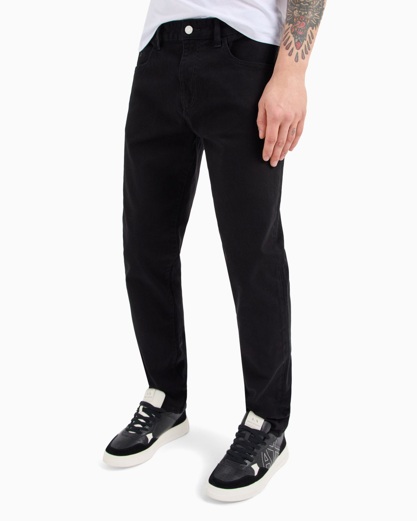 Мужские джинсы A|X Armani Exchange Slim Fit, цвет: Чёрный — фото 1
