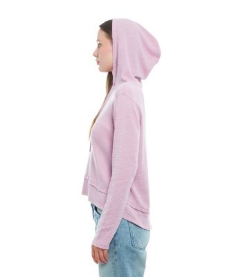 Women's Long Sleeve Double Peplum Hoodie