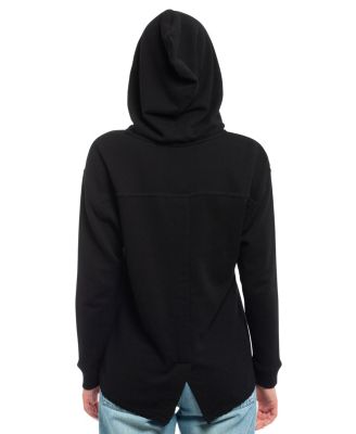 Women's Hi Lo Lace Hem Hoodie