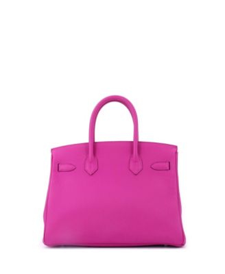 Birkin 30 Handbag Pink Togo with Palladium Hardware