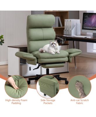 set of 6 dining chairs upholstered fabric modern curved backrest with metal legs