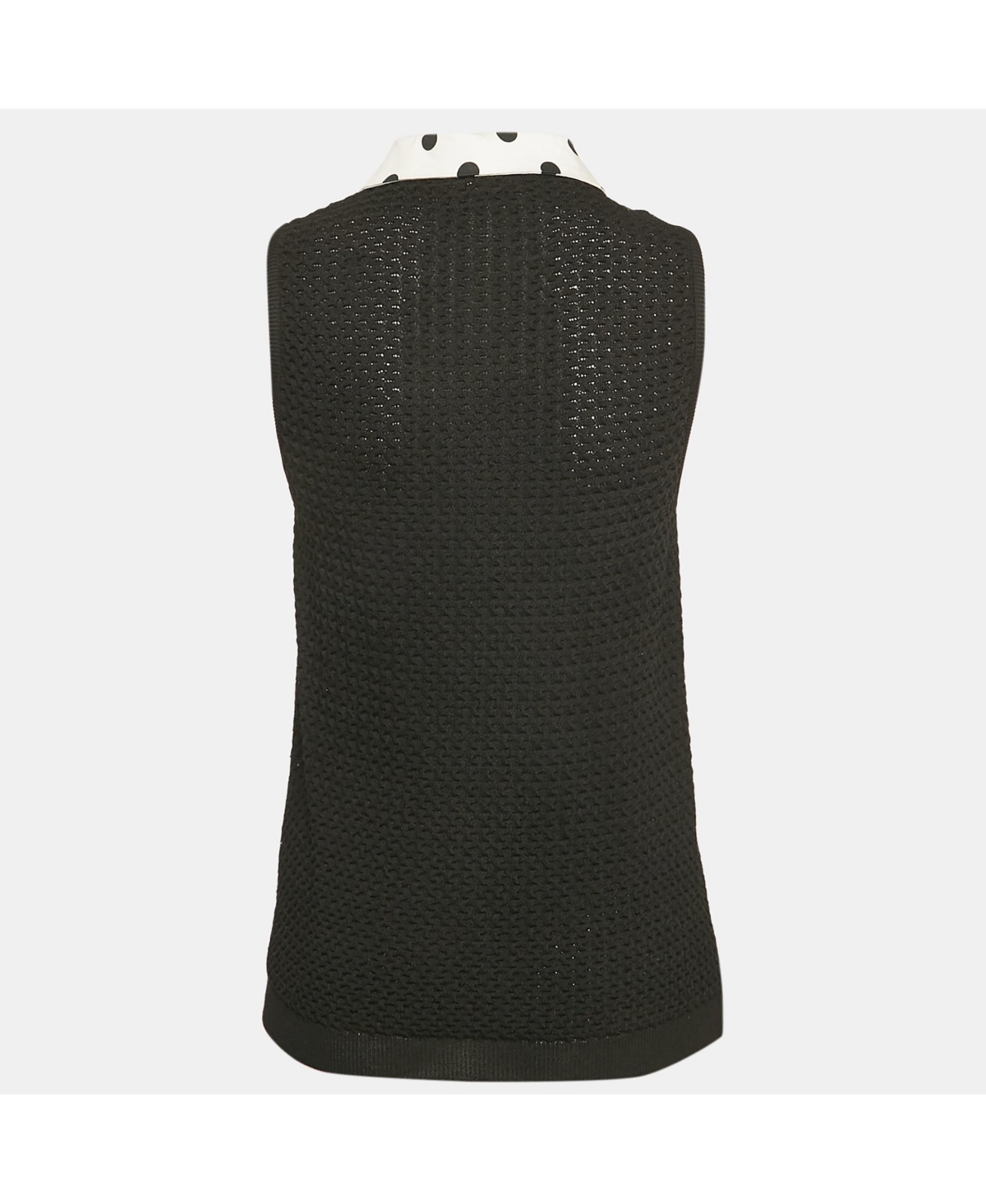 Pre-Owned Moschino Women's Cheap And Chic Patterned Knit Sleeveless Top