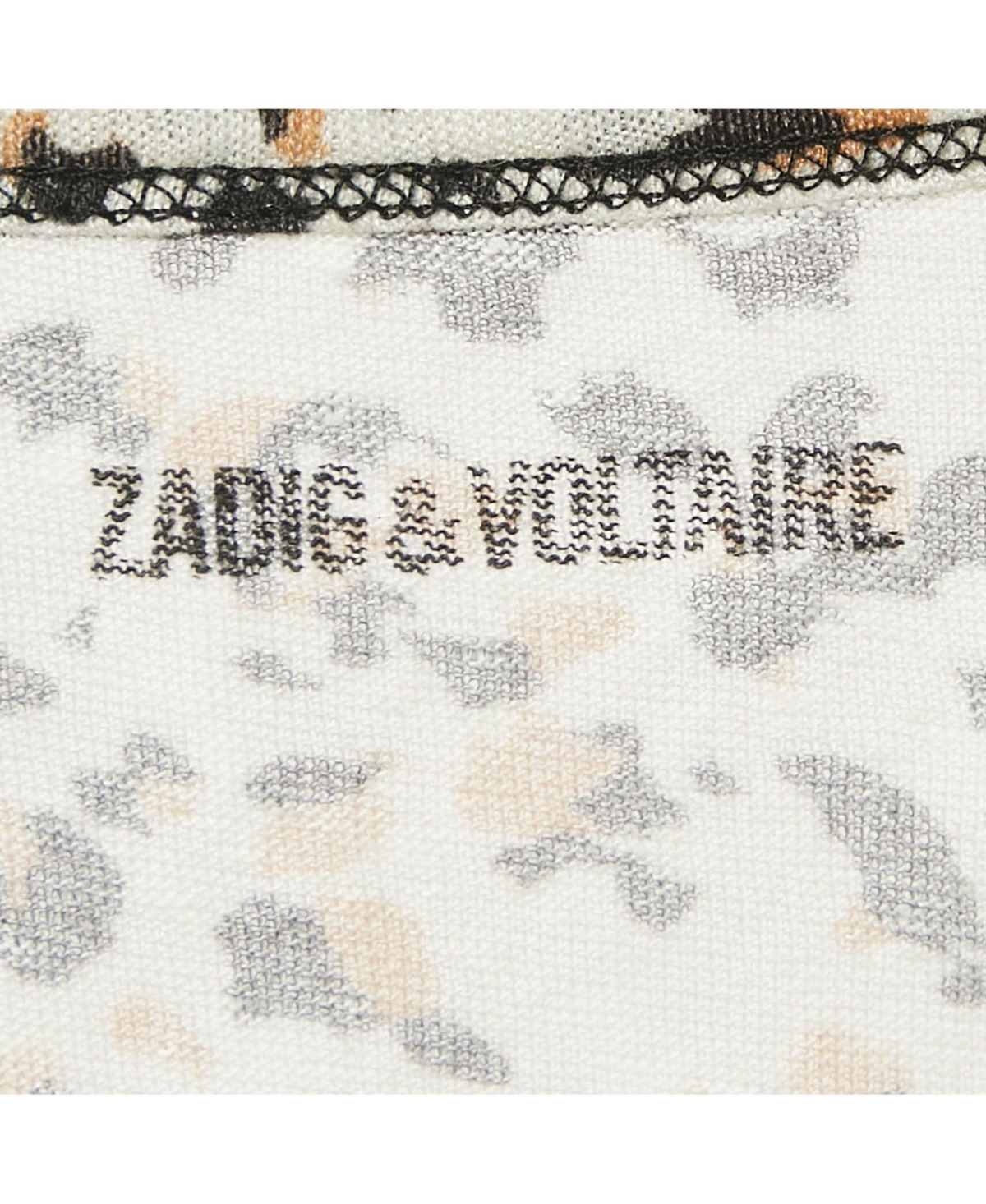 Pre-Owned Zadig & Voltaire Women's Leopard Print Gauze Jersey T-Shirt