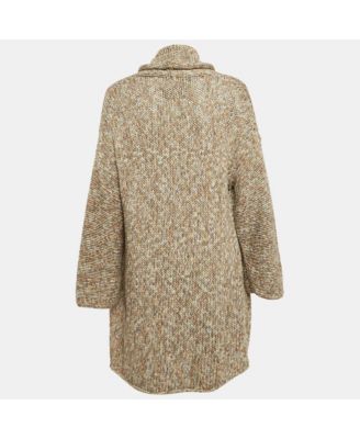 Women's Brown Cotton Rib Knit Mia Cardigan