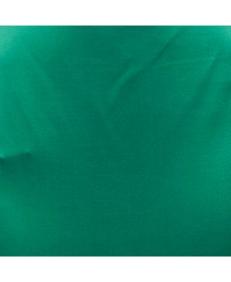 Women's Green Satin Ruffled High-Low Maxi Skirt