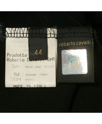 Women's Black Embellished Lace Up Jersey Top