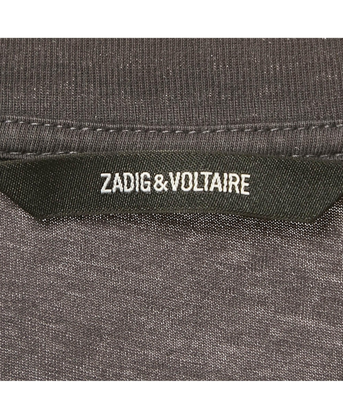 Pre-Owned Zadig & Voltaire Men's Grey Ted Photoprint Jersey Real Life T-Shirt