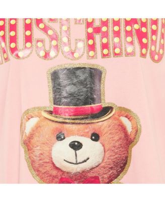 Women's Couture Glitter Teddy Applique Cotton T-Shirt