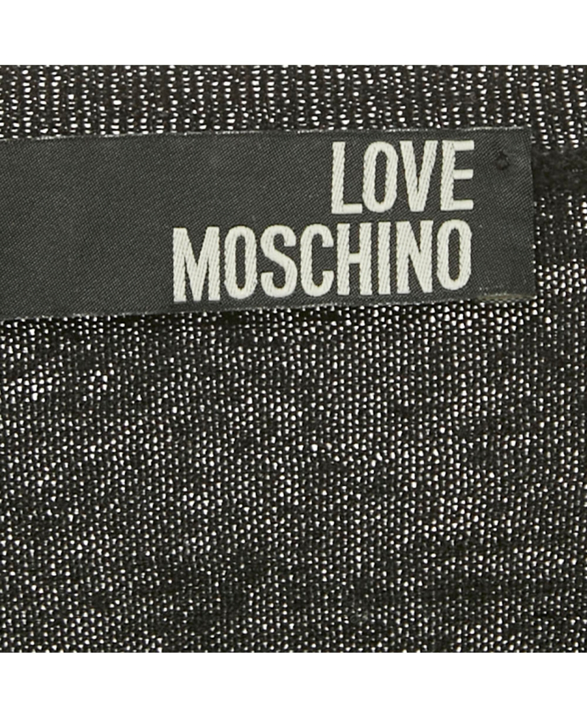 Pre-Owned Love Moschino Women's Black Embroidered Cotton Sweater