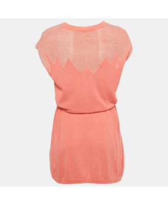 Women's Candy Pink Lurex Knit Rimo Mini Dress
