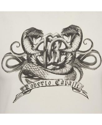 Men's Cream Printed Jersey T-Shirt