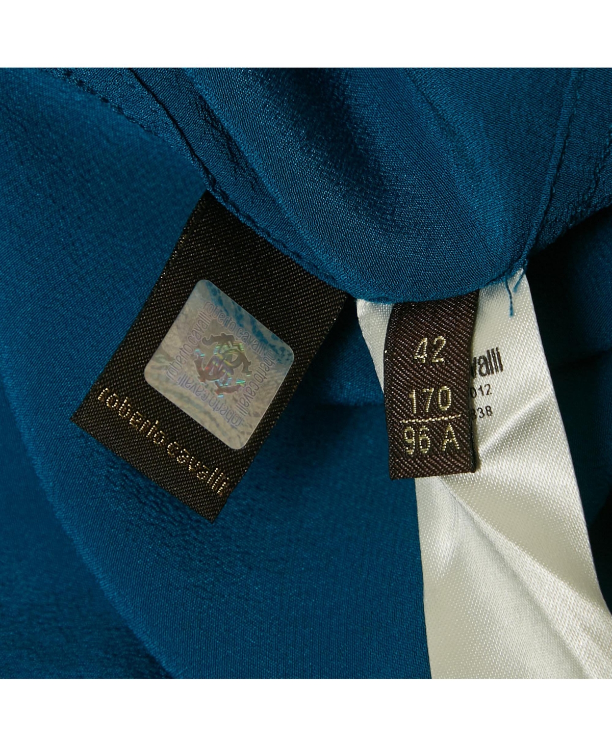 Pre-Owned Roberto Cavalli Women's Sequin Embroidered Silk Shirt