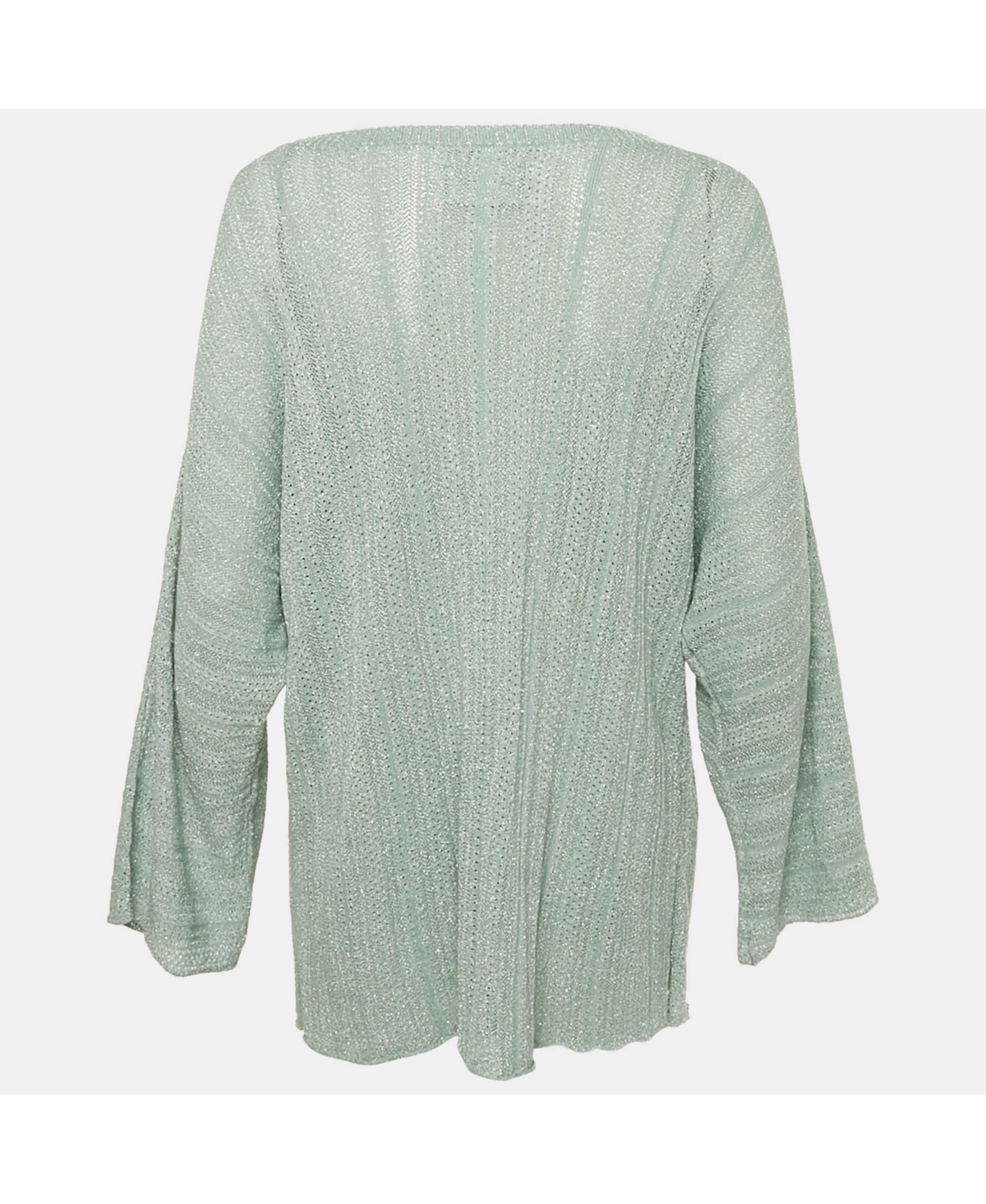 Pre-Owned Zadig & Voltaire Women's Mint Green Lurex Knit Sweater