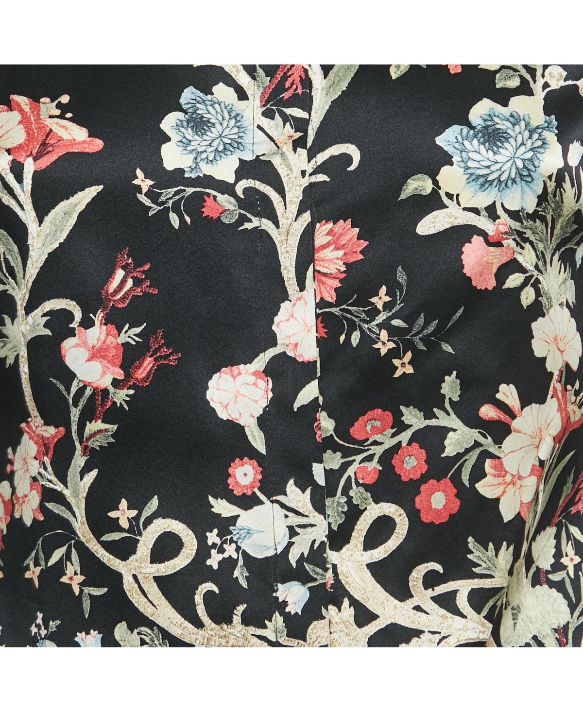 Pre-Owned Roberto Cavalli Women's Black Printed Silk Shirt