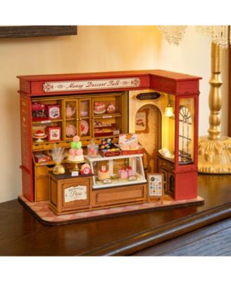 3D Puzzles Honey Dessert Talk Shop DIY Miniature House Kit Birthday Gifts