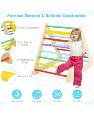5 in 1 Kids Triangle Climber Play Gym Set with 2 Ramps