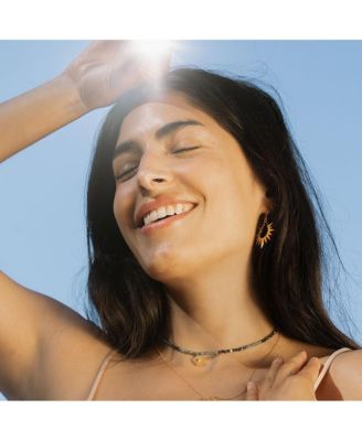 Channeling Wisdom Sapphire Starburst Beaded Choker
