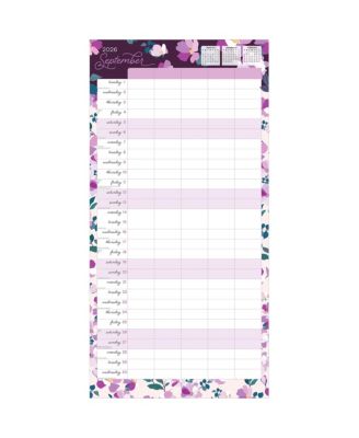 Mom's Family Planner | 2026 12 x 24 Inch (Hanging) Monthly Square Wall Calendar | Matte Paper and Sticker Sheet | Plastic-Free