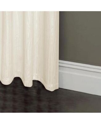 Elegant Iceland Metallic Grommet Blackout Curtain 54" x 84" Beige