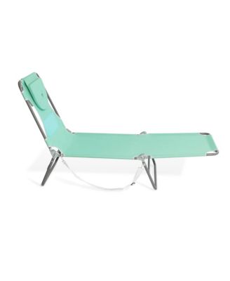 Ladies Comfort Lounger, Portable Beach Camping Pool Tanning Chair, Teal
