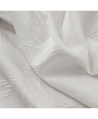 Brookfield Jacquard High Quality Light Filtering Grommet Curtain Panel 54" x 90" White