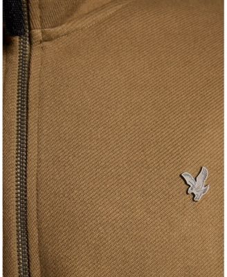 Men's Diagonal Weave Zip Through Sweatshirt