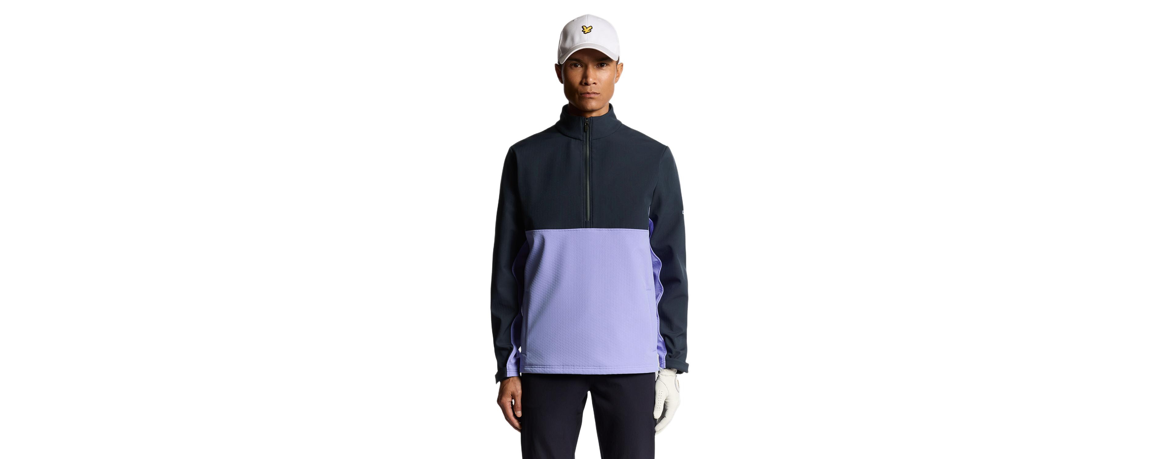 Lyle & Scott Men's Golf Half Zip Windjammer Jacket