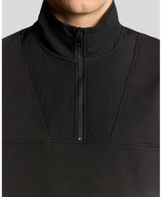 Men's Panelled Hybrid Quarter Zip Sweatshirt