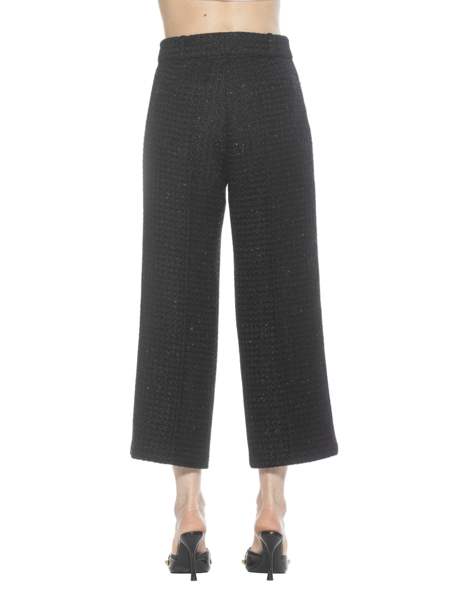 Women's Caden Tweed Belted Wide Leg Pants