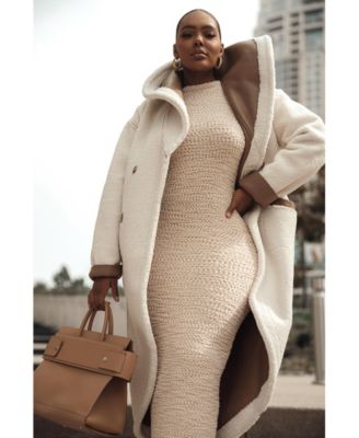 Women's Jaida Reversible Teddy Coat