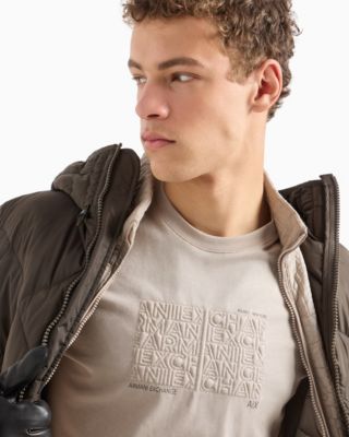 Men's Short Sleeve Crewneck Embroidered Graphic T-Shirt