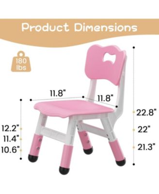 3 Level Height Adjustable Kid Chair, Suitable for Home Family Classroom Nursery Indoor Use