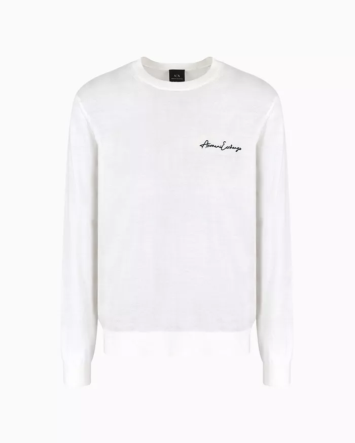 Men's Wool Mix Signature Logo Sweater - thumbnail 3